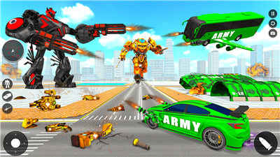 Army Bus Robot Car Games 3D screenshot