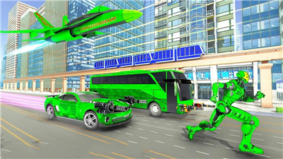 Army Bus Robot Car Games 3D screenshot