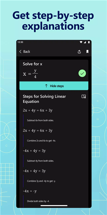 Microsoft Math Solver screenshot