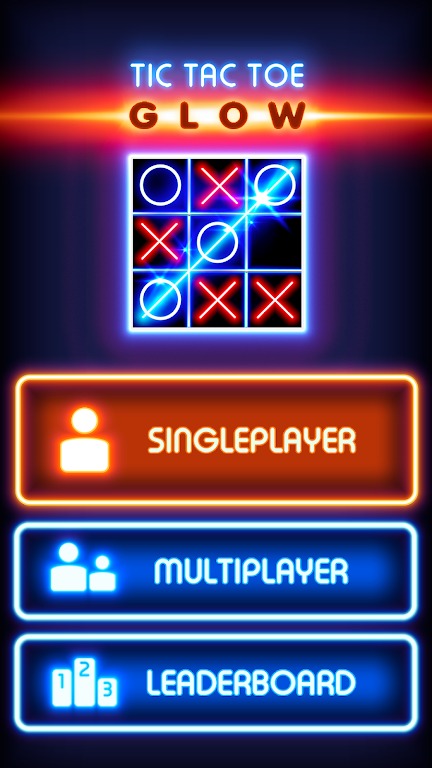 Tic Tac Toe Glow: 2 Players screenshot