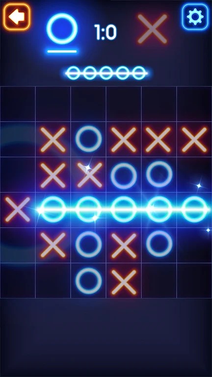 Tic Tac Toe Glow: 2 Players screenshot