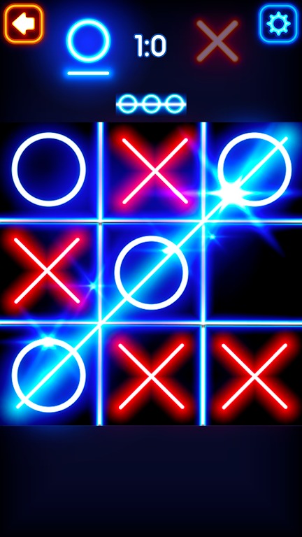 Tic Tac Toe Glow: 2 Players screenshot