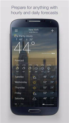 Yahoo Weather screenshot