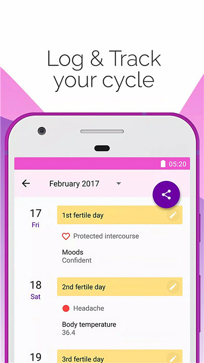 Period and Ovulation Tracker screenshot