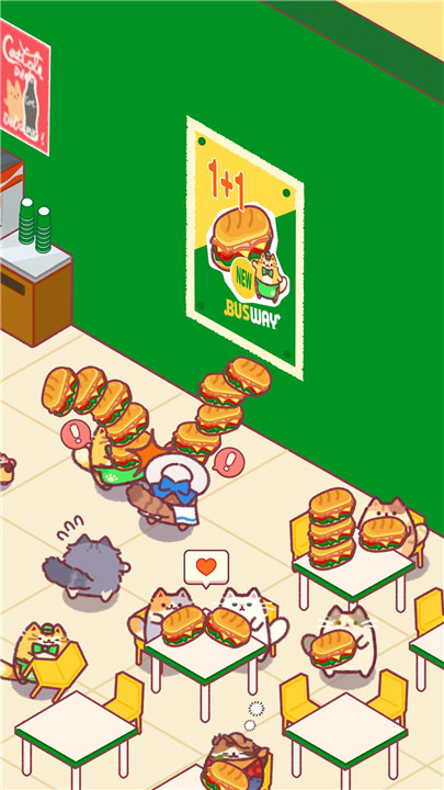 Cat Snack Bar: Food Idle Games screenshot