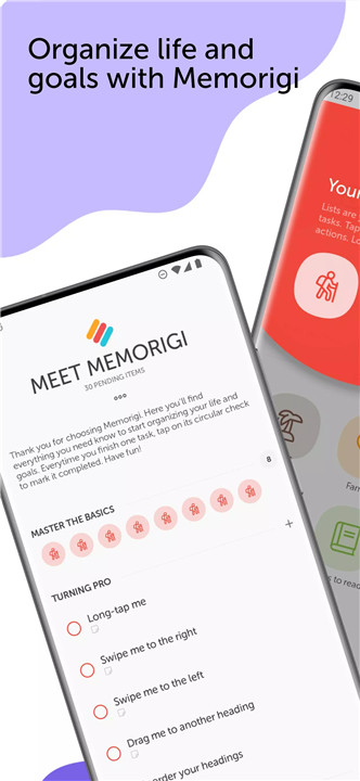 Memorigi screenshot