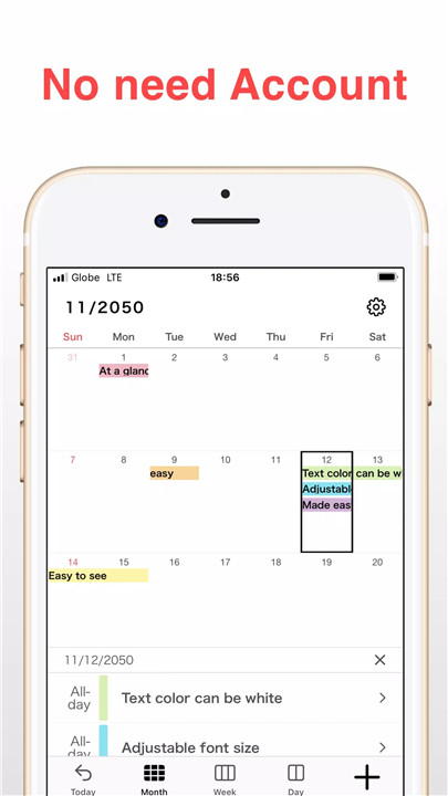 N Calendar screenshot