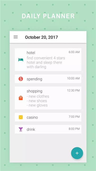 Dreamie Planner screenshot