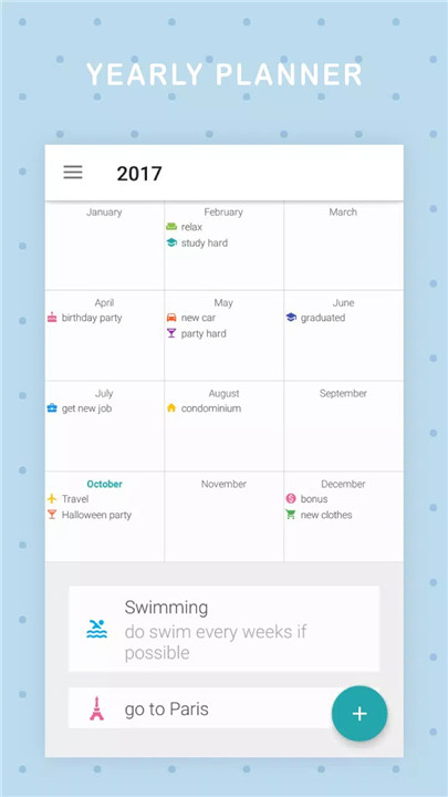 Dreamie Planner screenshot