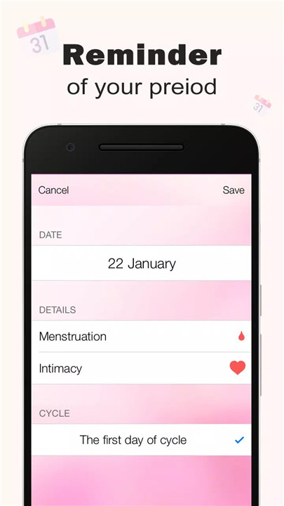 Period Tracker screenshot