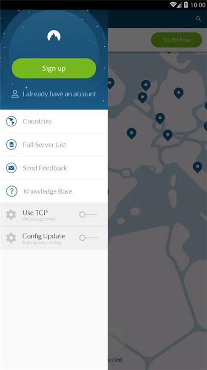 NordVPN screenshot