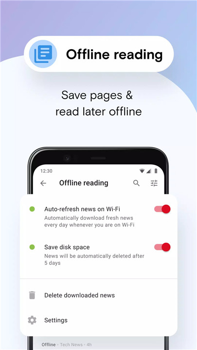 Opera Mini browser beta screenshot