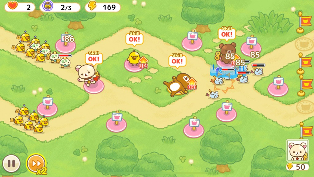 Korilakkuma Tower Defense screenshot