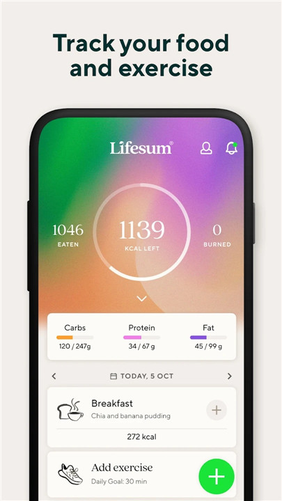 Lifesum screenshot