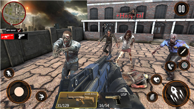 Zombie War 3D: Zombie Games