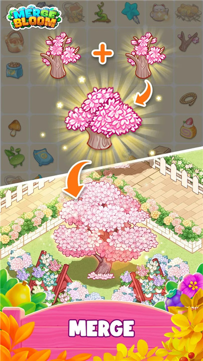 Merge Bloom - Flower Town screenshot