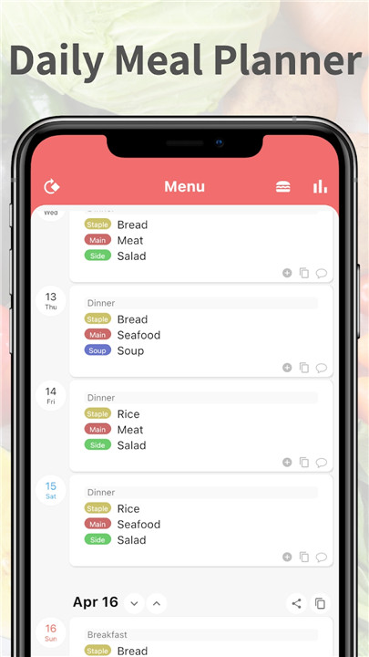 Daily Meal Planner screenshot