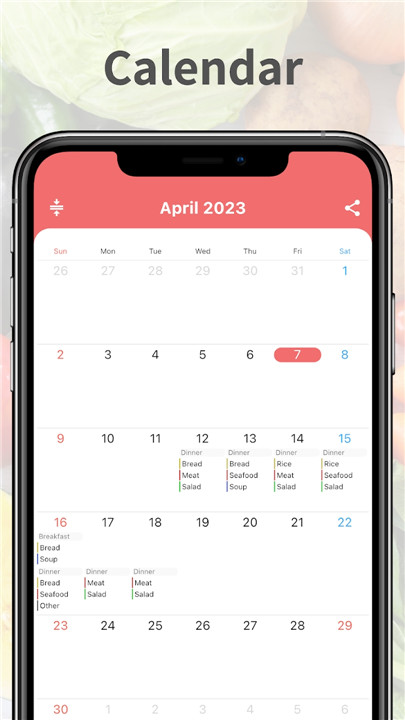 Daily Meal Planner screenshot