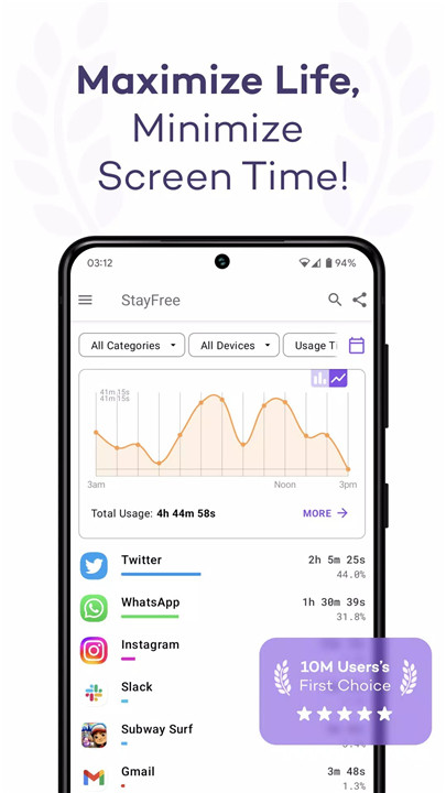 StayFree screenshot