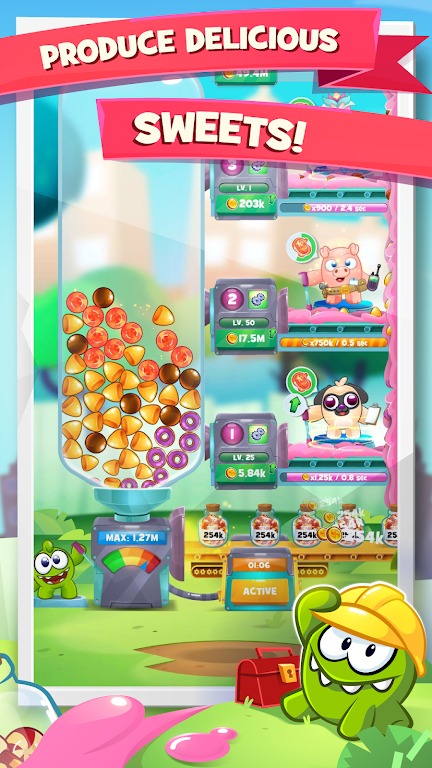 Om Nom Idle Candy screenshot