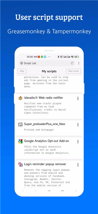 XBrowser screenshot