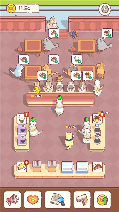 Cat Snack Cafe: Idle Games screenshot