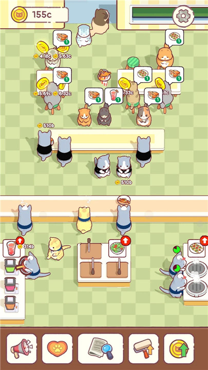 Cat Snack Cafe: Idle Games screenshot