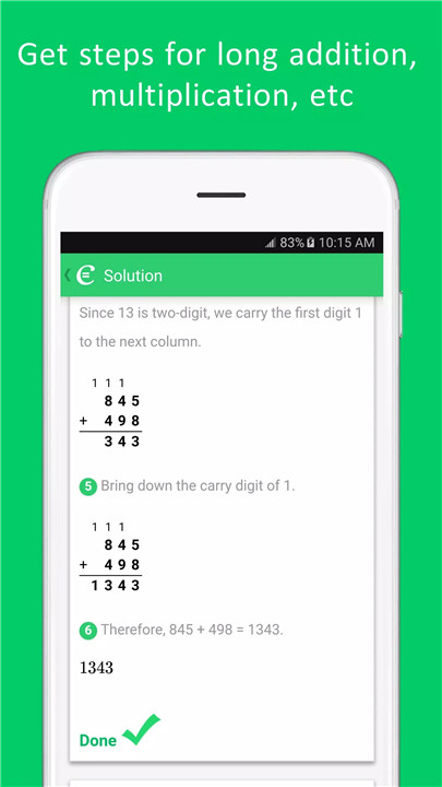 Cymath screenshot