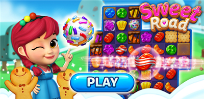 Sweet Road : Lollipop Match 3