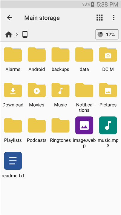 Cx File Explorer screenshot