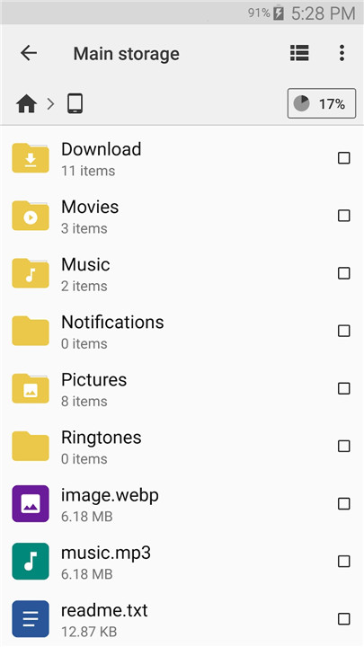 Cx File Explorer screenshot