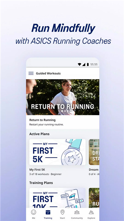 ASICS Runkeeper screenshot