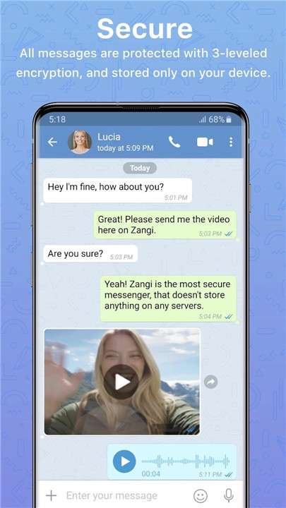 Zangi Private Messenger screenshot