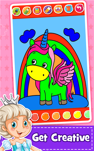 Unicorn Coloring Book for Kids screenshot