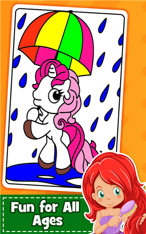 Unicorn Coloring Book for Kids screenshot