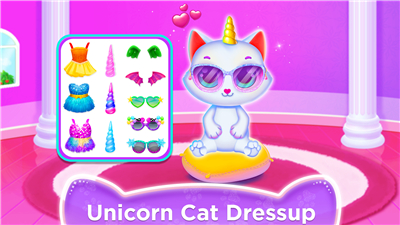 Unicorn Cat Princess Baby Game screenshot