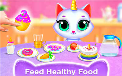 Unicorn Cat Princess Baby Game screenshot