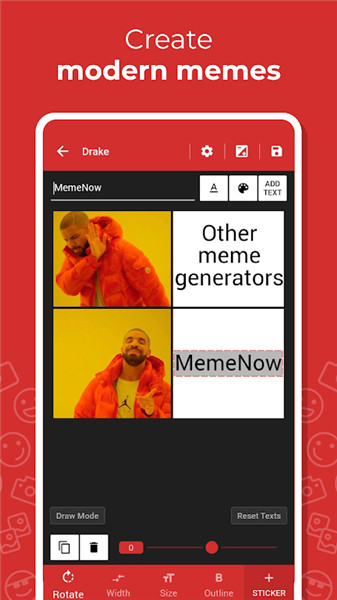 MemeNow screenshot