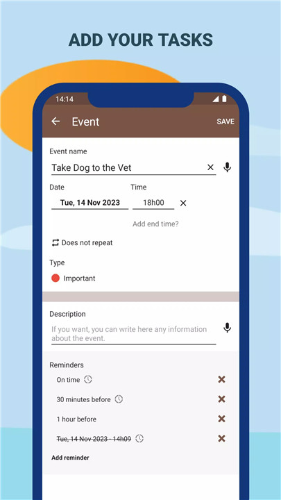 Task Agenda screenshot