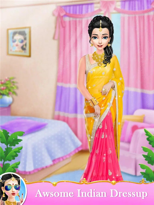 Indian Wedding Bride Fashion Dressup and Makeover screenshot