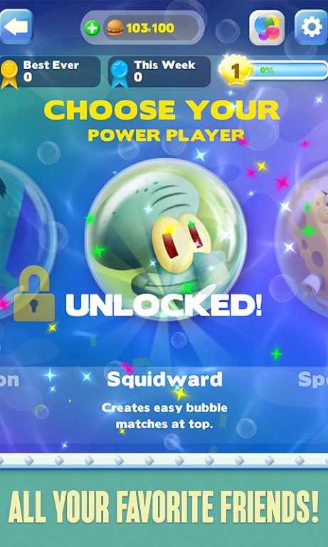 SpongeBob Bubble Party screenshot