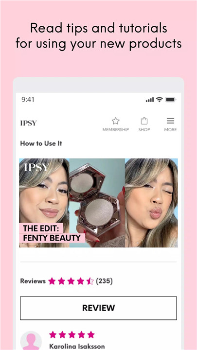 IPSY screenshot