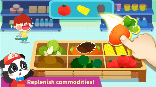 Baby Panda Town: Supermarket screenshot