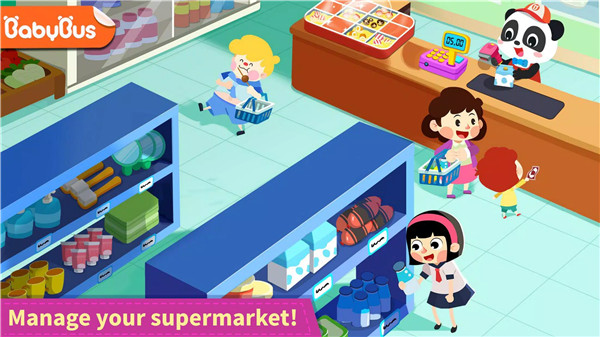 Baby Panda Town: Supermarket screenshot