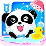 Baby Panda Bath Time