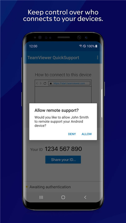 TeamViewer QuickSupport screenshot