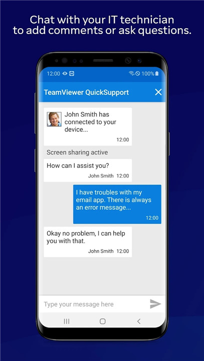 TeamViewer QuickSupport screenshot