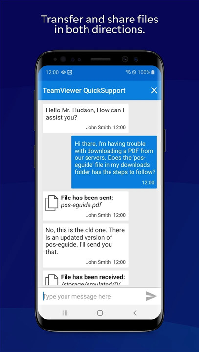 TeamViewer QuickSupport screenshot