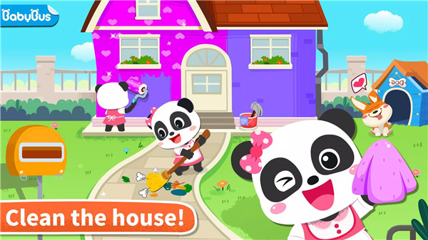 Baby Panda House Cleaning screenshot