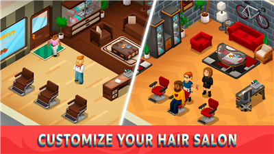 Idle Barber Shop Tycoon - Game screenshot